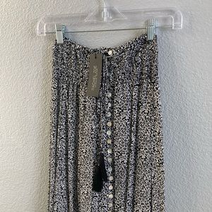 Rachel Zoe black midi skirt